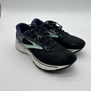 Brooks Ghost 14 Size 8 Neutral Running Shoes Navy/Teal